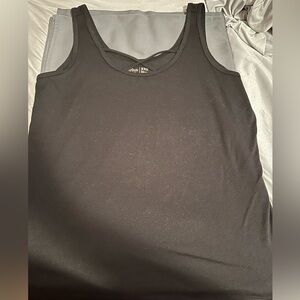 Black active tank top